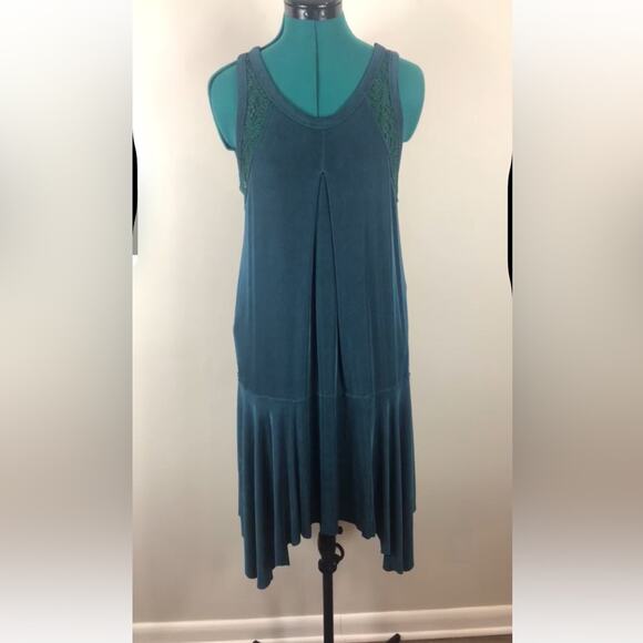 Free people make it count swing dress in jade - Picture 2 of 9